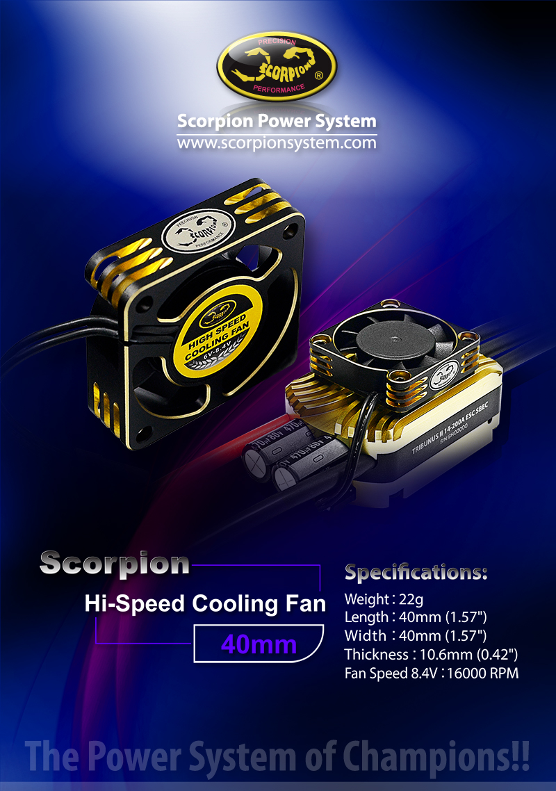 New Released !!! Scorpion Hi-Speed Cooling Fan (40mm) - Scorpion
